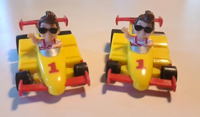 Vintage 1990 Bob's Big Boy Racer Car Driver Toy Restaurant Mascot