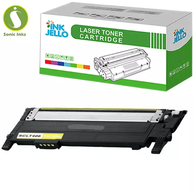 Yellow Toner Cartridge For Samsung CLT-Y406S CLP360 CLP365 CLP365W CLX3300