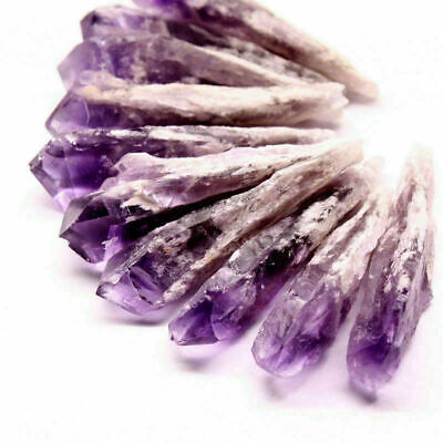 10Pcs Natural Brazilain Amethyst Specimen Quartz Crystal Cluster Healing Reiki
