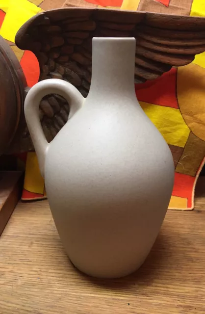 Stunning Vintage Mid Century Pigeon Forge Pottery Jug Matte Gray Excellent Shape