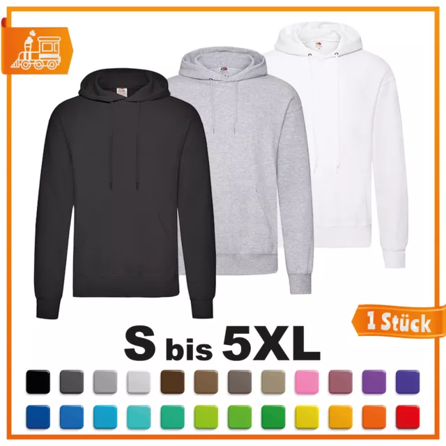 Fruit of the Loom Classic Hooded Sweatshirt Kapu Hoody bis 5XL