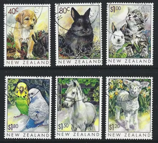 New Zealand 1999 Popular Pets Set 6 Fine Used