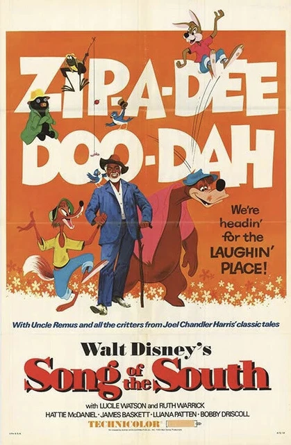 SONG OF THE SOUTH original DISNEY 27x41 one sheet movie poster BR'ER RABBIT