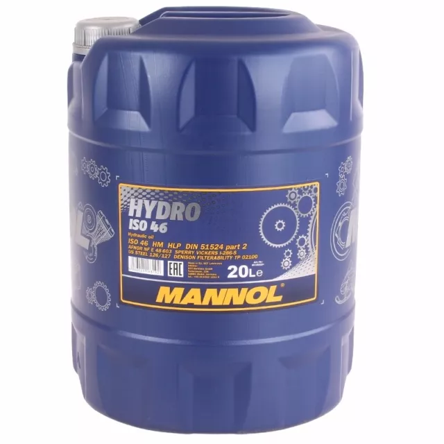 20 Liter Hydrauliköl Mannol Hydro ISO 46 Hydraulikflüssigkeit HLP46 Öl DIN51524