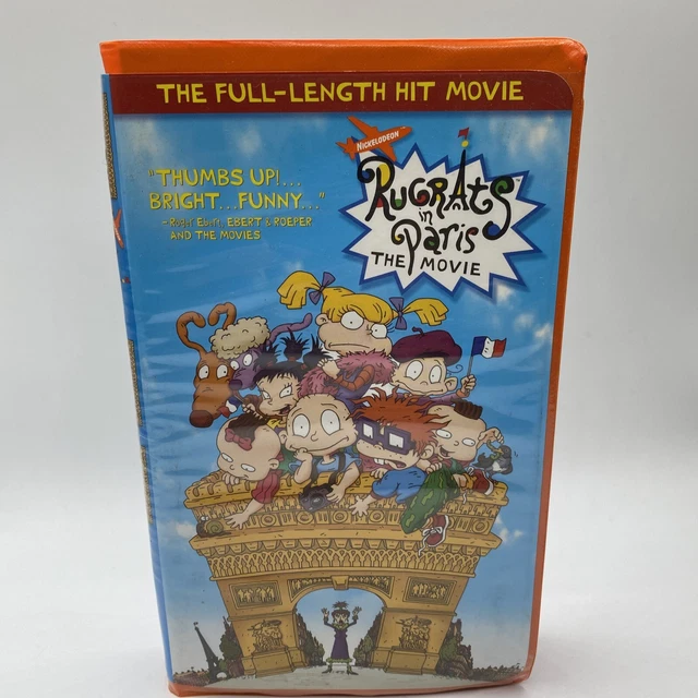 RUGRATS IN PARIS The Movie Orange VHS Tape Clamshell Case Classic