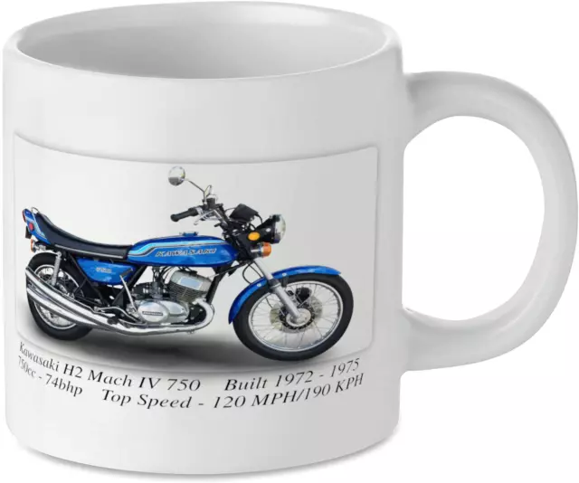 Kawasaki H2 Mach IV Motorcycle Motorbike Tea Coffee Mug Biker Gift Printed UK