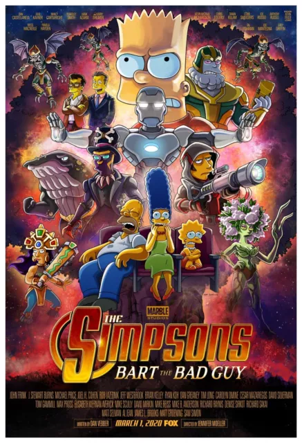 The Simpsons Characters Homer Family Cartoon Animation TV Series Sitcom Poster