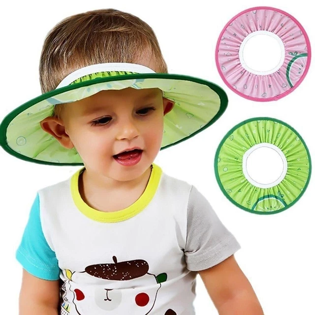 Girls Shower Protect Bath Visor Wash Hair Shield Baby Shampoo Cap Bathing Hats