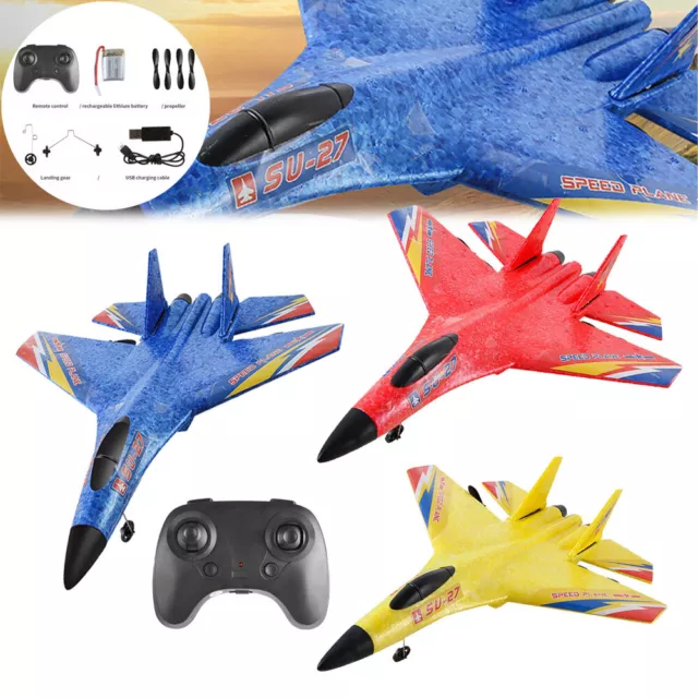 RC Foam Model SU-27 Plane Toy Remote Control Airplane RC Glider Boy Kids Gift