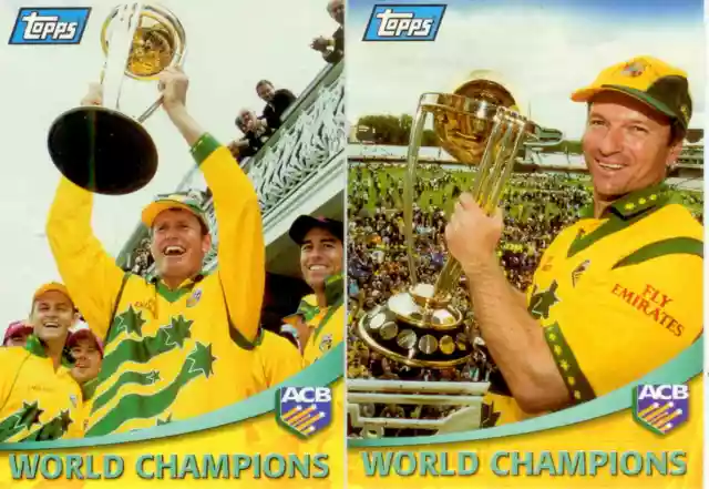 2000 Topps ACB Gold Cricket Trading Cards Promo Card Set (2)--Rare!