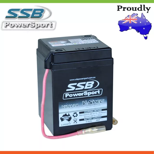 New * SSB * 6V V-Spec High Performance AGM Battery For SUZUKI RV90 90cc '74-77