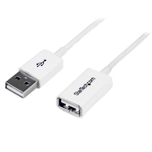 StarTech.com 3m White USB 2.0 Extension Cable A to A - M/F (USBEXTPAA3MW)