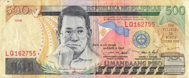 Philippines 500 Piso 1999