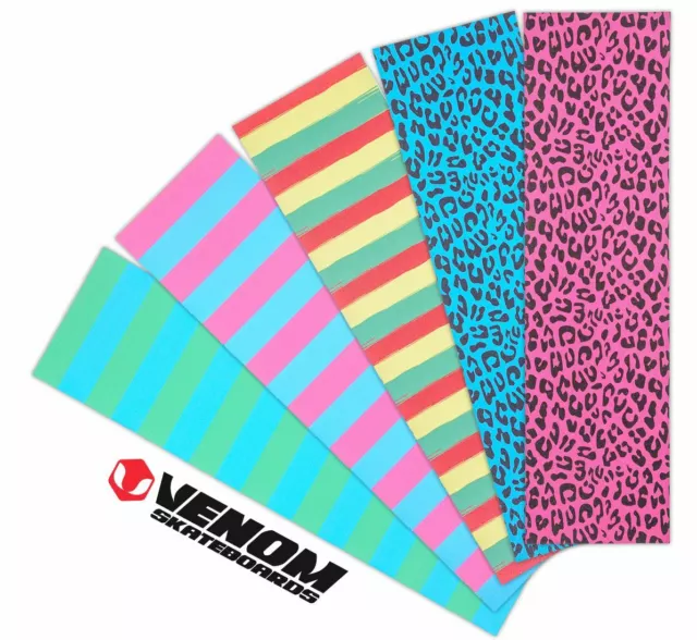 Venom Professional Grade Skateboard Griptape 9" x 33" - Neon