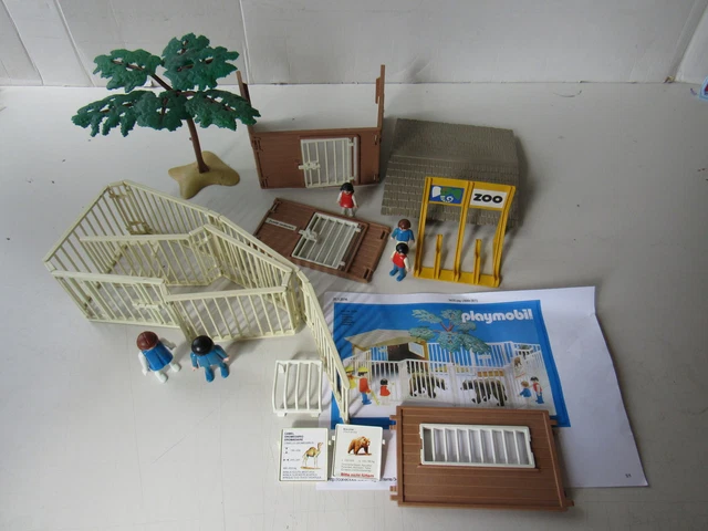 Playmobil enclos clôture des ours zoo set 3435 en boite de 1981