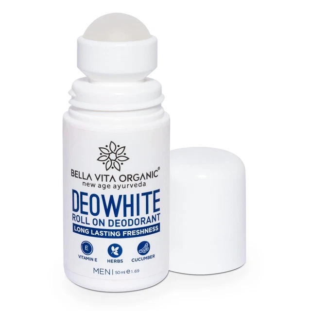 Bella vita Organique Déodorant Blanc pour Hommes Durable Fraîcheur, 50ml