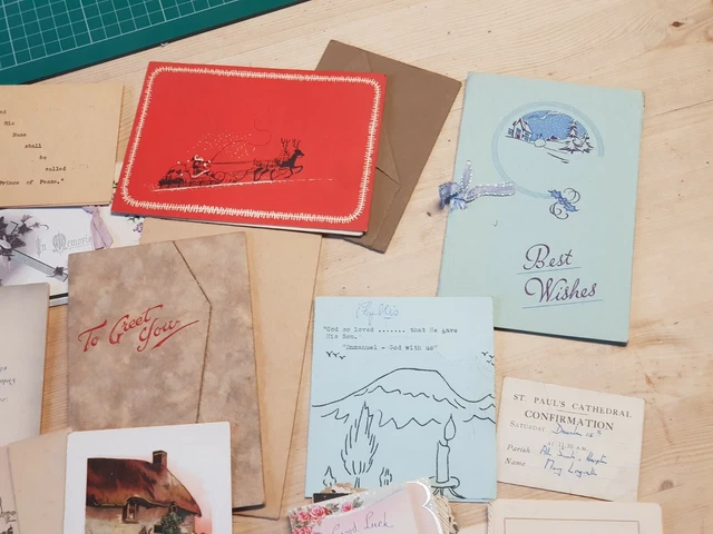 Large Joblot Of Vintage Greetings / Christmas / Other Cards 2