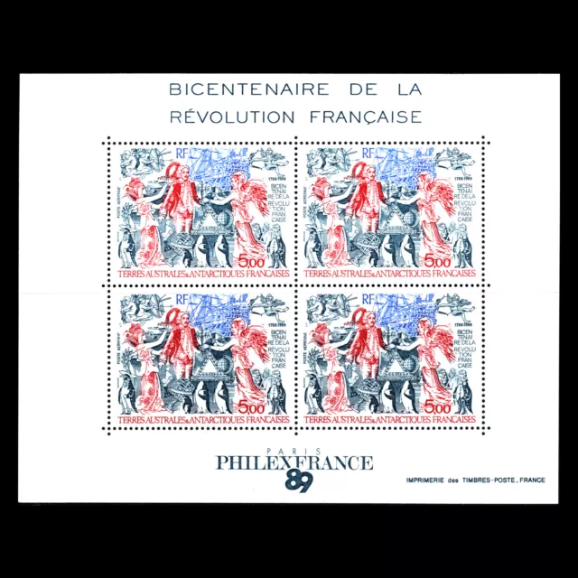 TAAF 1989 - 200th Anniversary of French Revolution Military War - Sc C107a MNH