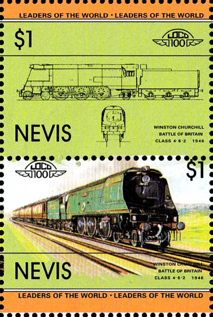 MNH Eisenbahn Lokomotive Winston Churchill England Uk Klasse 4 6 2 1946 / 64