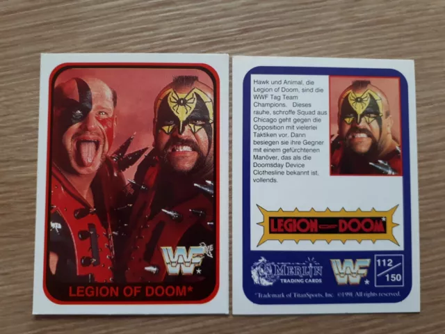 WWF Wrestling - Merlin Trading Cards 1991 - Karte Nr. 112 Legion of Doom