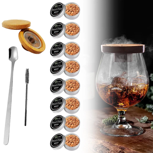 COCKTAIL SMOKER KIT With Wood Chips For Infuse Cocktails Wine Sensory