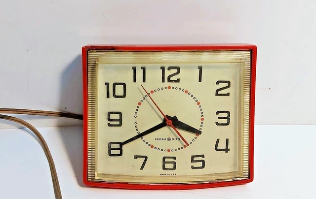 OROLOGIO VINTAGE DA Parete anni 50 General Electra,made EUR