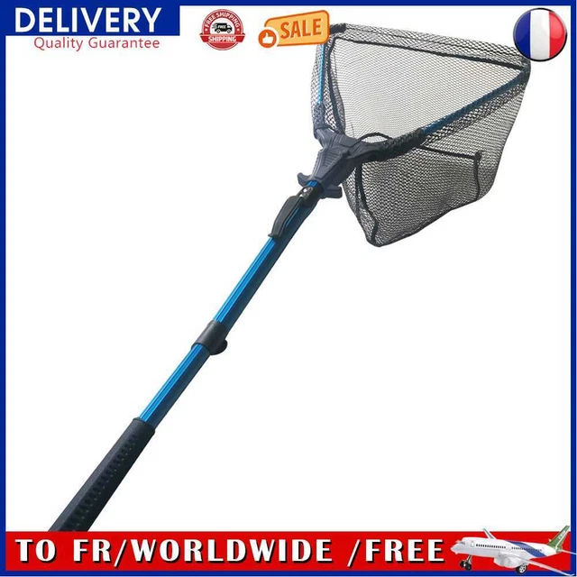 Triangle Folding Fishing Hand Net Retractable Telescopic Lure Fishing Nets Mesh