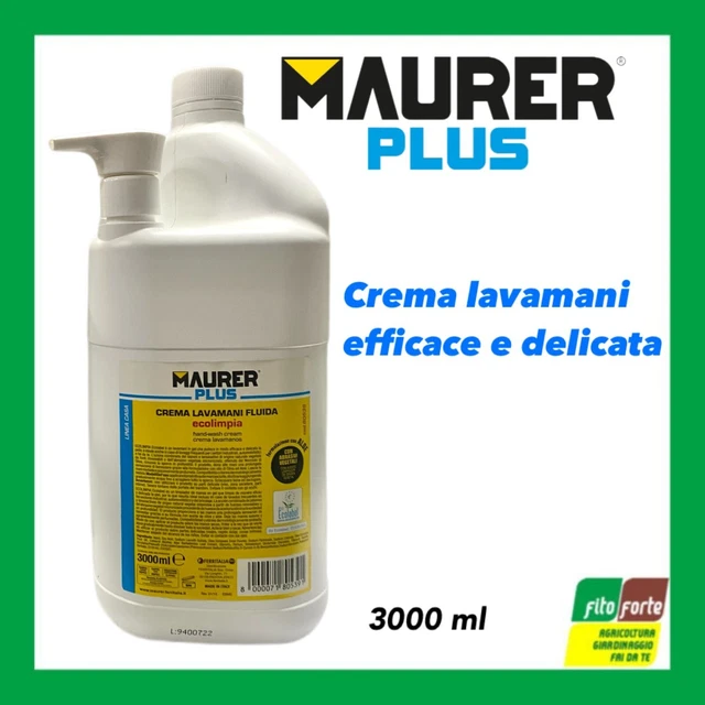 Crema Lavamani Fluida Naturale Ecolimpia Con Dosatore 3000Ml Maurer Plus Aloe
