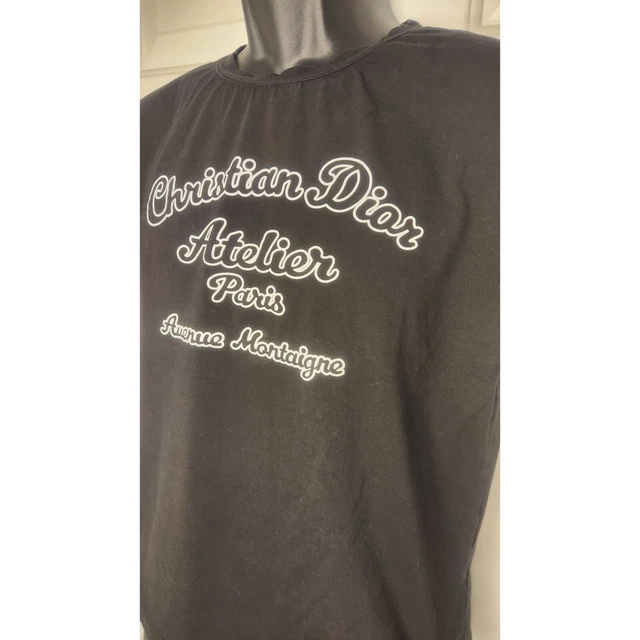 $750 Christian Dior Atelier Paris Womens Graphic Tshirt XL - Fits Small