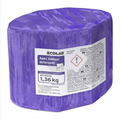 Ecolab APEX MANUALE warewashing DETERGENTE 1.36kg 