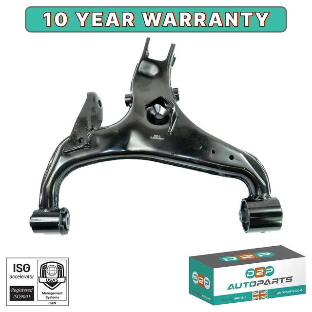 BESTPRICE Lot De 2 Bras De Suspension Arrière Inférieur Gauche + Droit Avec Roulements – VW/Audi/Skoda