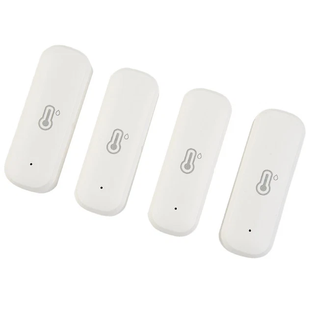 4 × Tuya Intelligent Wifi Temperatura E Umidità Rilevatore Interno Senza Sensore