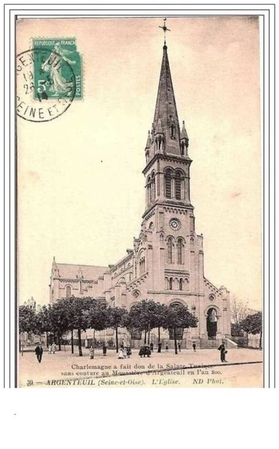 95.Argenteuil.l'eglise.ch Arlemagne A Fait Don De La Sainte Tunique Sans Coutur