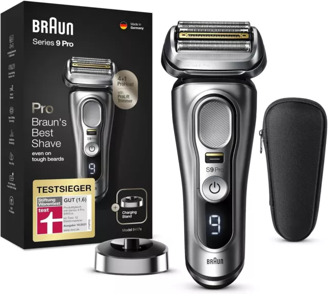 Braun Series 9 Pro Rasierer 9417s Nass- und Trockenrasierer mit Ladestation