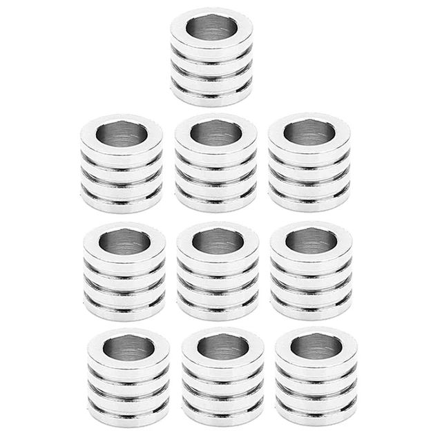 10 große Loch Spacer Perlen Slider Charm Halskette Anhänger Armband lose Perle