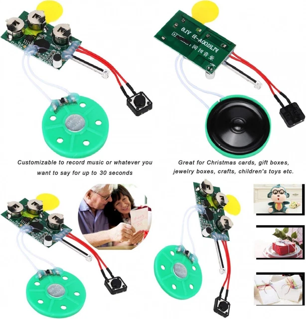 Tape Style Voice Recording Greeting Card Chip Audio Cassette Happy
