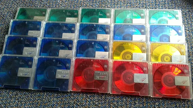 20 x TDK Fine Série 1 74 min Minidisc (d'occasion)