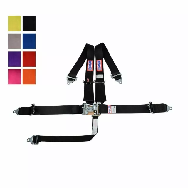 Rjs Racing Sfi 16.1 5Pt Latch & Link Pull Up Harness Roll Bar Mount Any Color