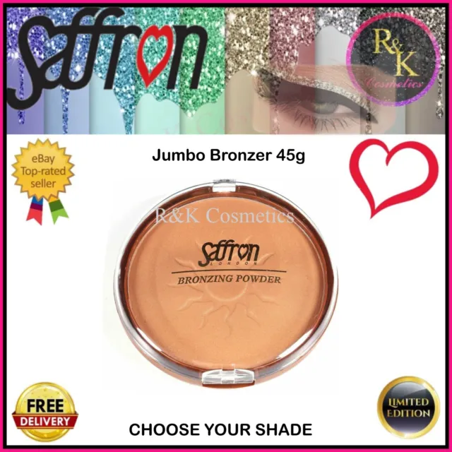 Saffron Jumbo Bronzing Powder Shimmering Bronzer Choose Your Shade New 45g