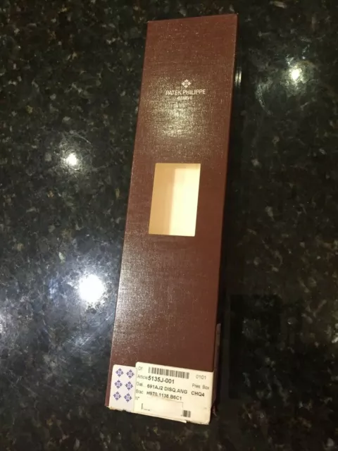 PATEK PHILIPPE Watch Box Case Factory Shipping - Customer Service Box 5135J-001