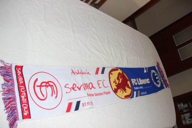 BUFANDA OFFIZIELL AS ROMA SEVILLA ULTRA SCHAL PARTIDO ECHARPE WORN