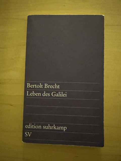 BERTOLT BRECHT LEBEN des Galilei edition Suhrkamp EUR 1,00 - PicClick DE