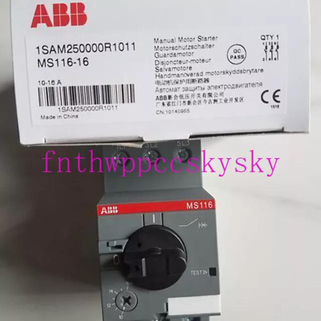 1pc ABB MS116-16 - 1SAM250000R1011 - Manual Motor Starter