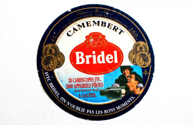 ANCIEN ETIQUETTE BOITE A FROMAGE, CAMEMBERT ILLE et VILAINE: BRIDEL CHEESE LABEL