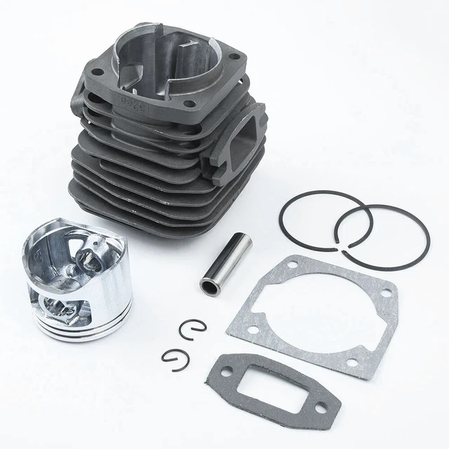 Kit Piston + Cylindre 45 Mm Pour Tronçonneuse Parkside PBKS 53 A1 / A2 - Pièce De Rechange Moteur 2 Temps