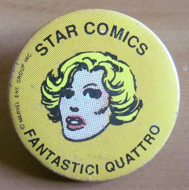 Spilla Pins Vintage Originale STAR COMICS - FANTASTICI QUATTRO - MARVEL GROUP*