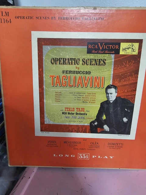 OPERATIC SCENES BY Ferruccio Tagliavini Vintage 33rpm VG+