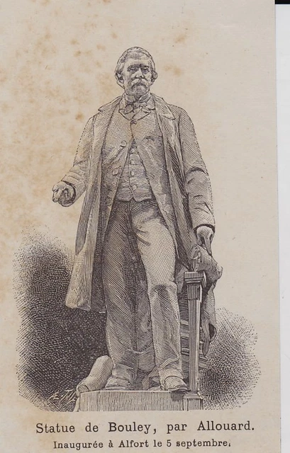 1899  --  Statue De Bouley Par Allouard  Inauguree A Alfort  3I171