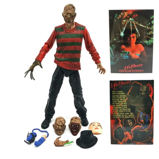 NECA Freddy Krueger 30th Nightmare On Elm Street 7" Action Figure Toy Model