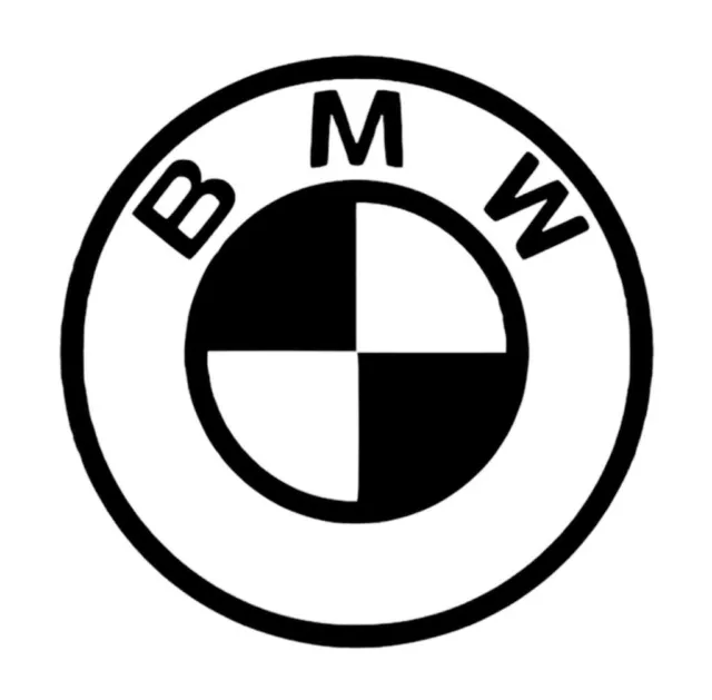 BMW EMBLEM LOGO Aufkleber Ecken 20 mm z.B. für Motorrad schwarz glänzend  EUR 3,75 - PicClick DE